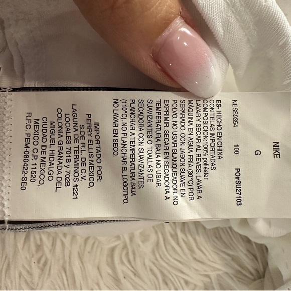 Nike Swim White Layered Racerback Tank Top Size Large – NWT - Picture 9 of 16